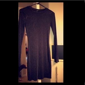 Sheer-glittery mini dress!